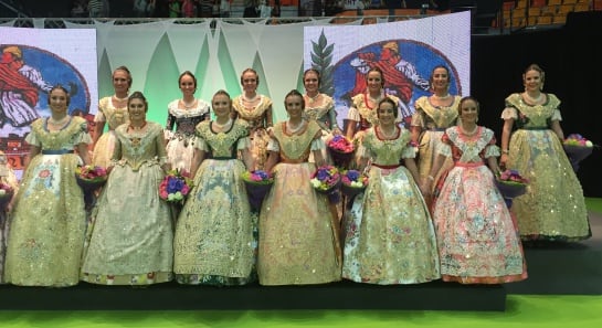 Corte de la Fallera Mayor de Valencia 2016