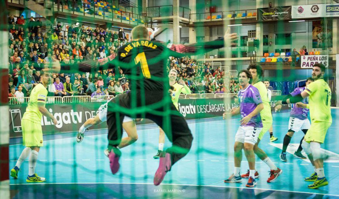 Imagen del partido de la pasada temporada en el Palacio Multiusos (28-42) (16-16 al descanso)