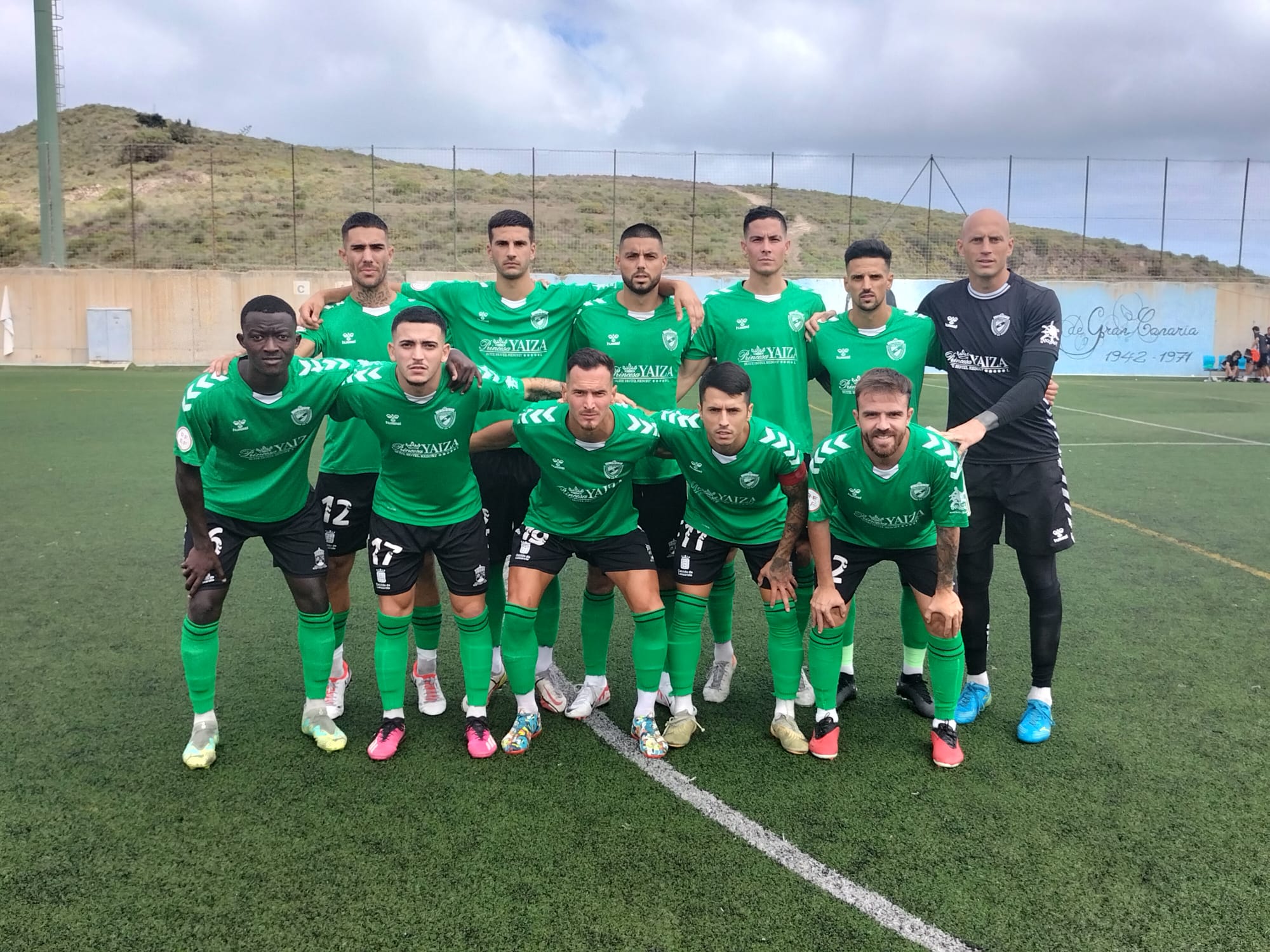 Equipo inicial del Unión Sur Yaiza.