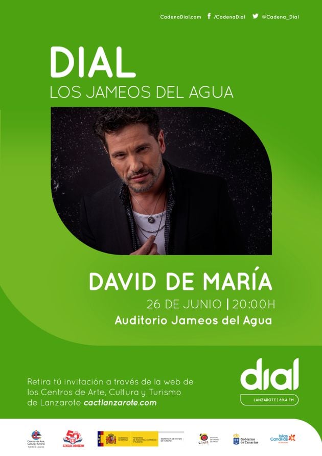 Cartel del concierto de David De María.