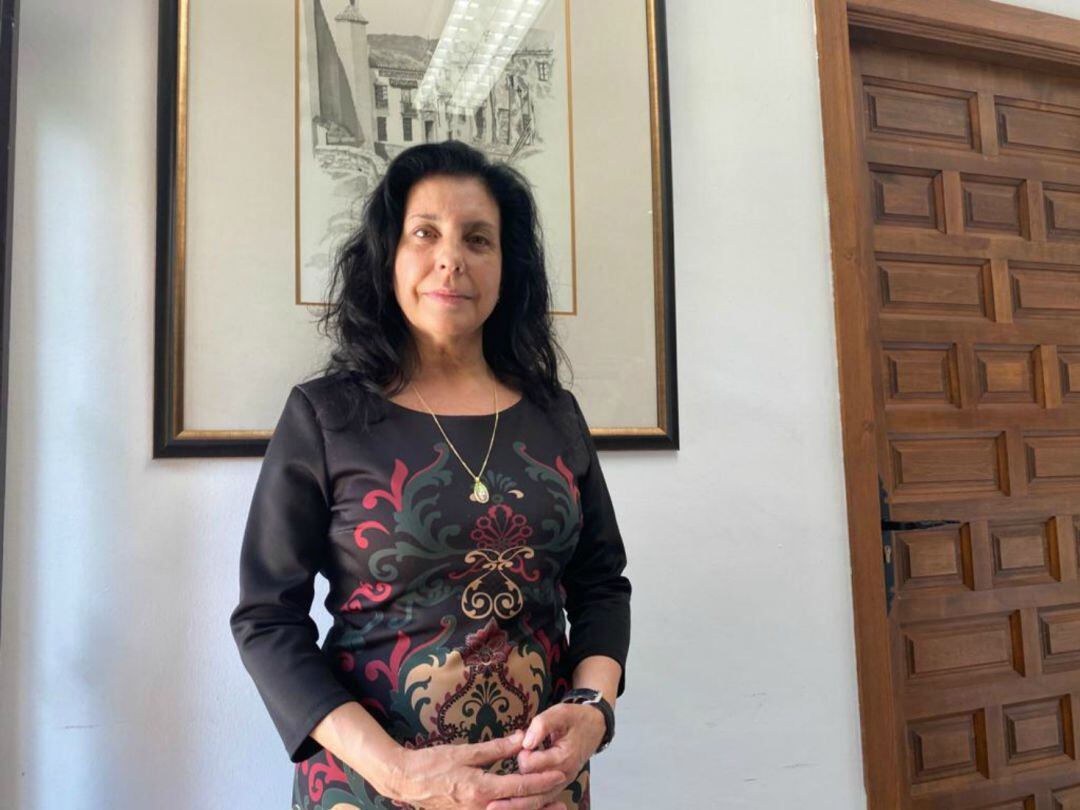 Archivo. Josefa Valle en el Ayuntamiento de Ronda