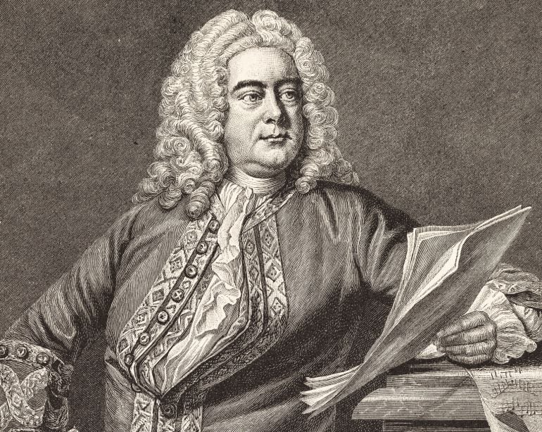 Grabado del compositor alemán Georg Friedrich Händel.