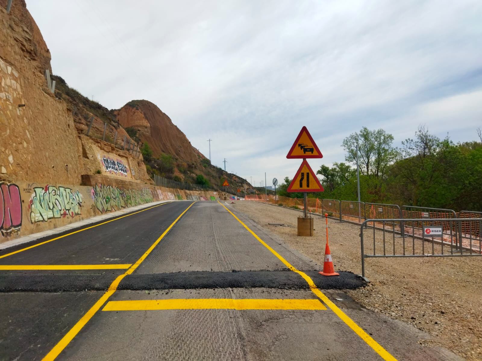 Carretera LR-131 en obras