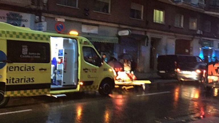 Imagen del accidente registrado en la calle Tudela