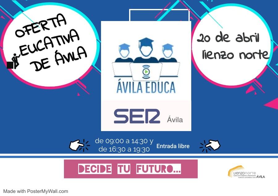 Cartel de la I Feria Ávila Educa