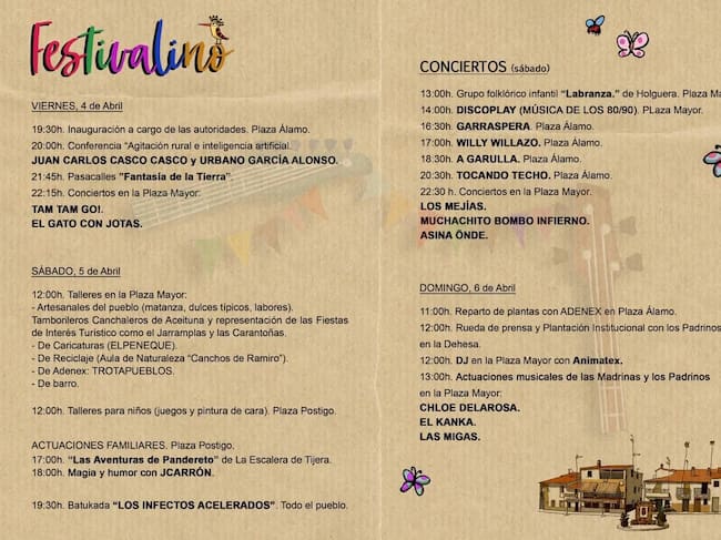 Programa del Festivalino 2025