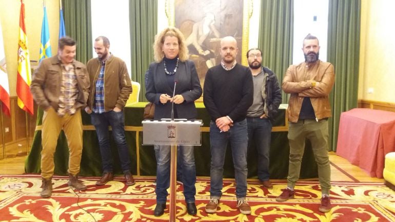 representantes de la Asamblea de Trabajadores de Duro Felguera