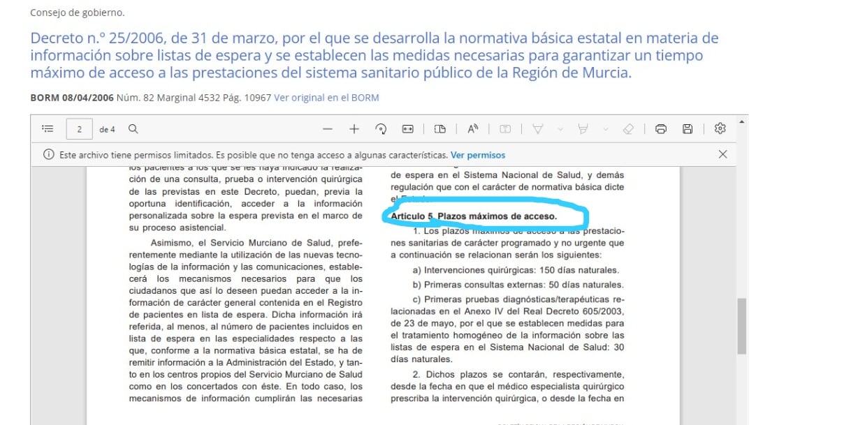 Real Decreto 25/2006 31 de marzo