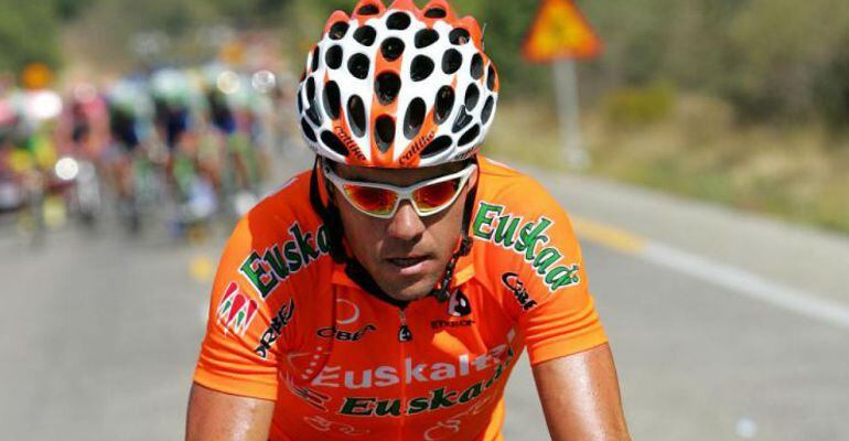 Aitor González, durante una etapa de La Vuelta