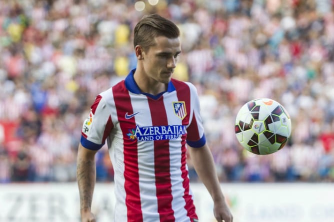 Griezmann, durante su presentación