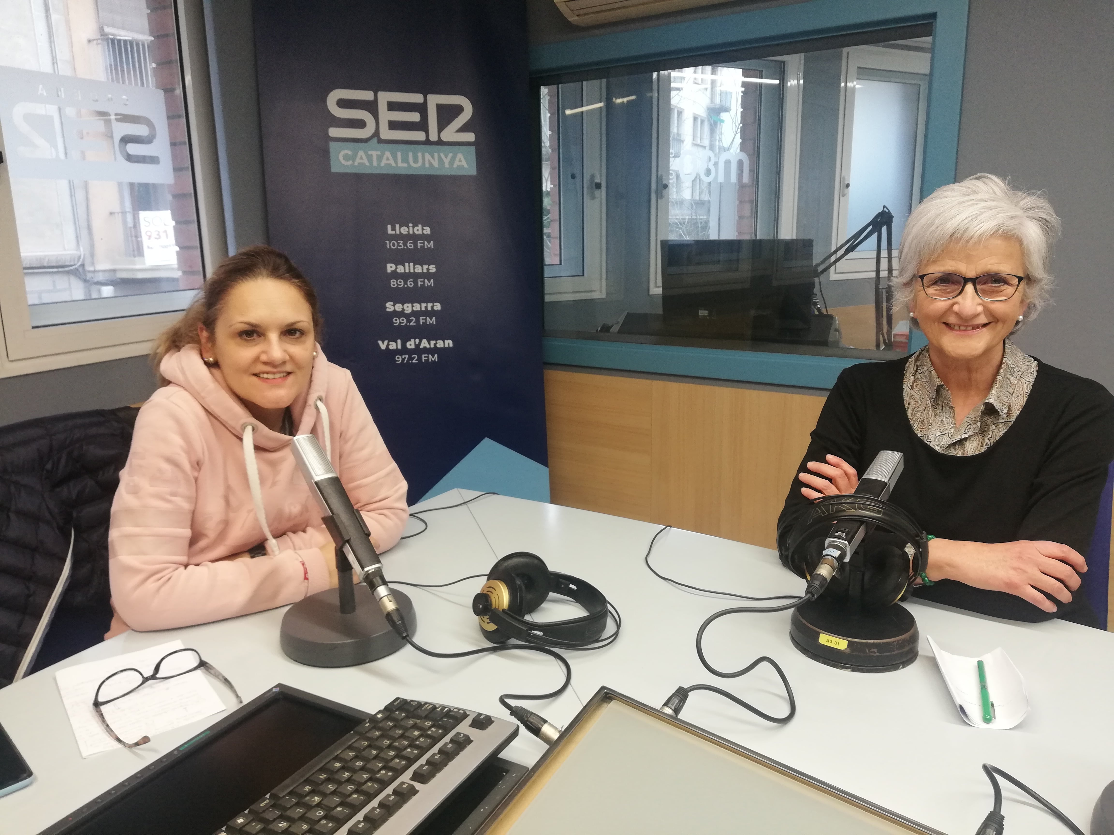 Amb Àngels Marzo i Pepa Ardanuy.