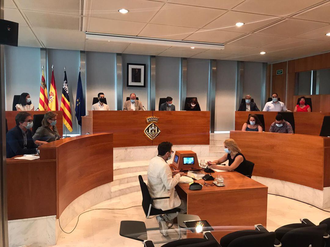 Imagen del pleno del Consell de Ibiza