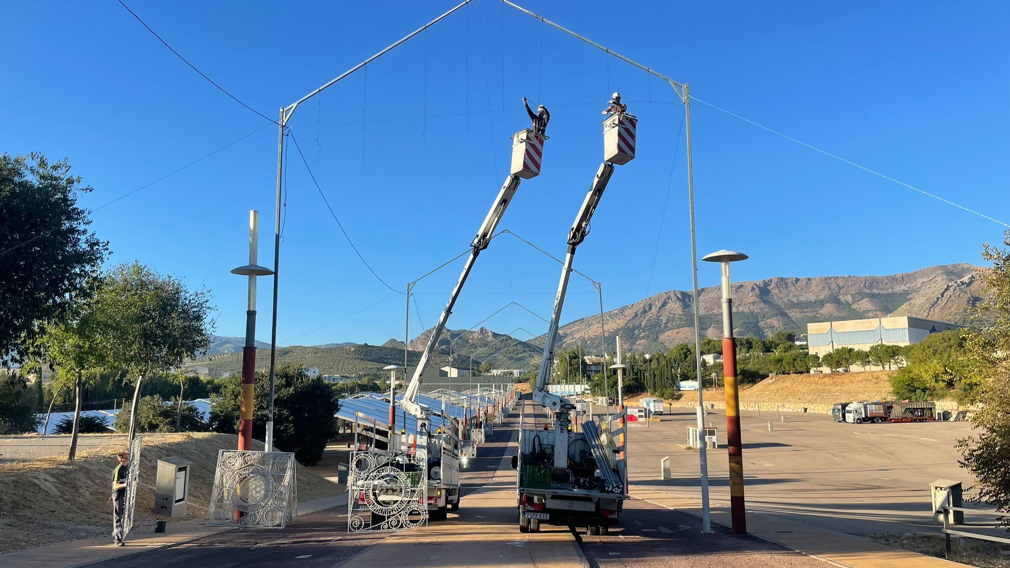 Preparativos en el Recinto Ferial.