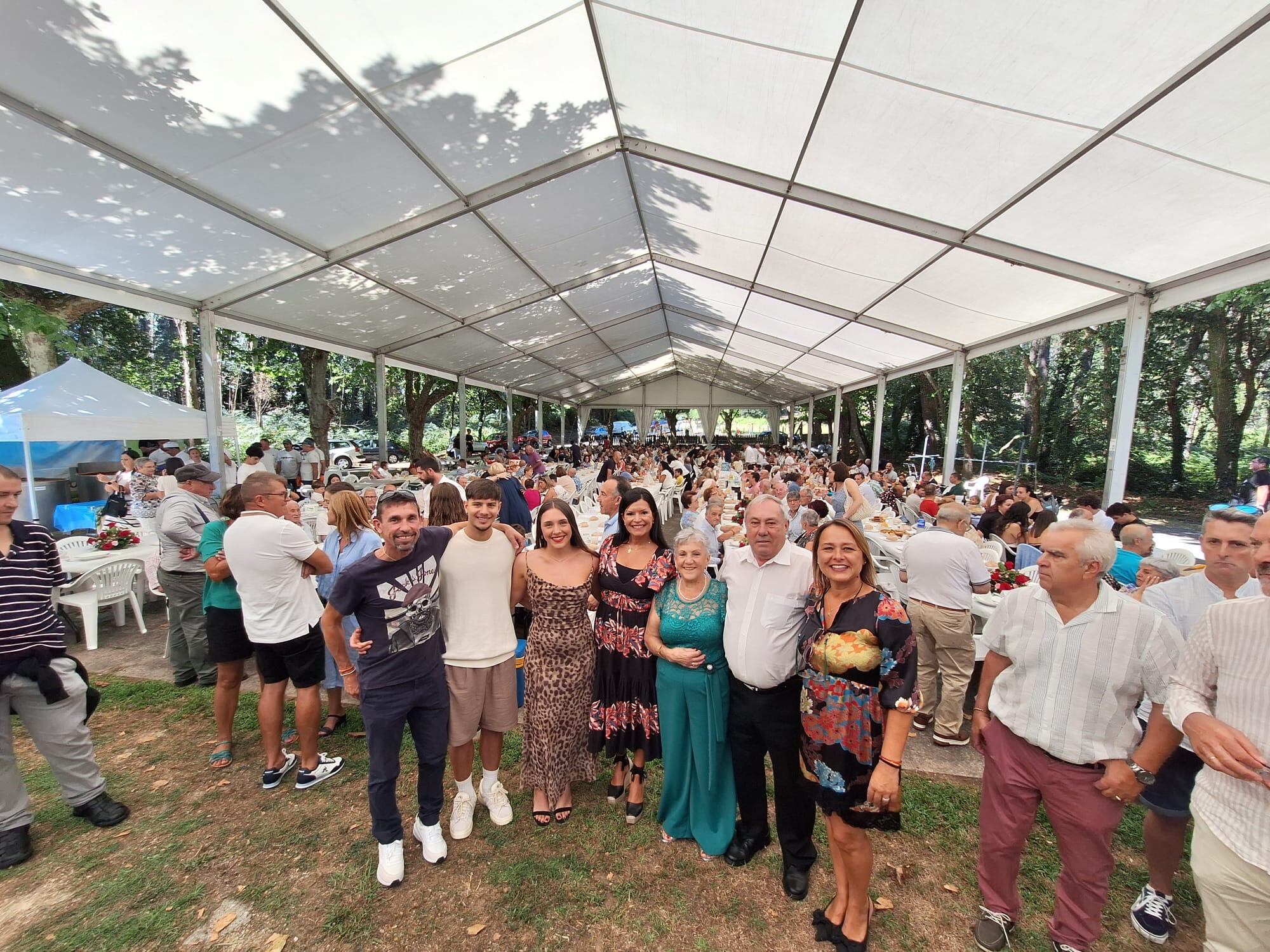 A alcaldesa de Mos, Nidia Arévalo, na Festa dos Maiores