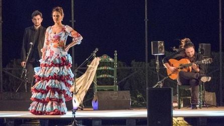 Actuación de Gema Jiménez en el 44 Festival de Arte Flamenco de Jódar, en 2015