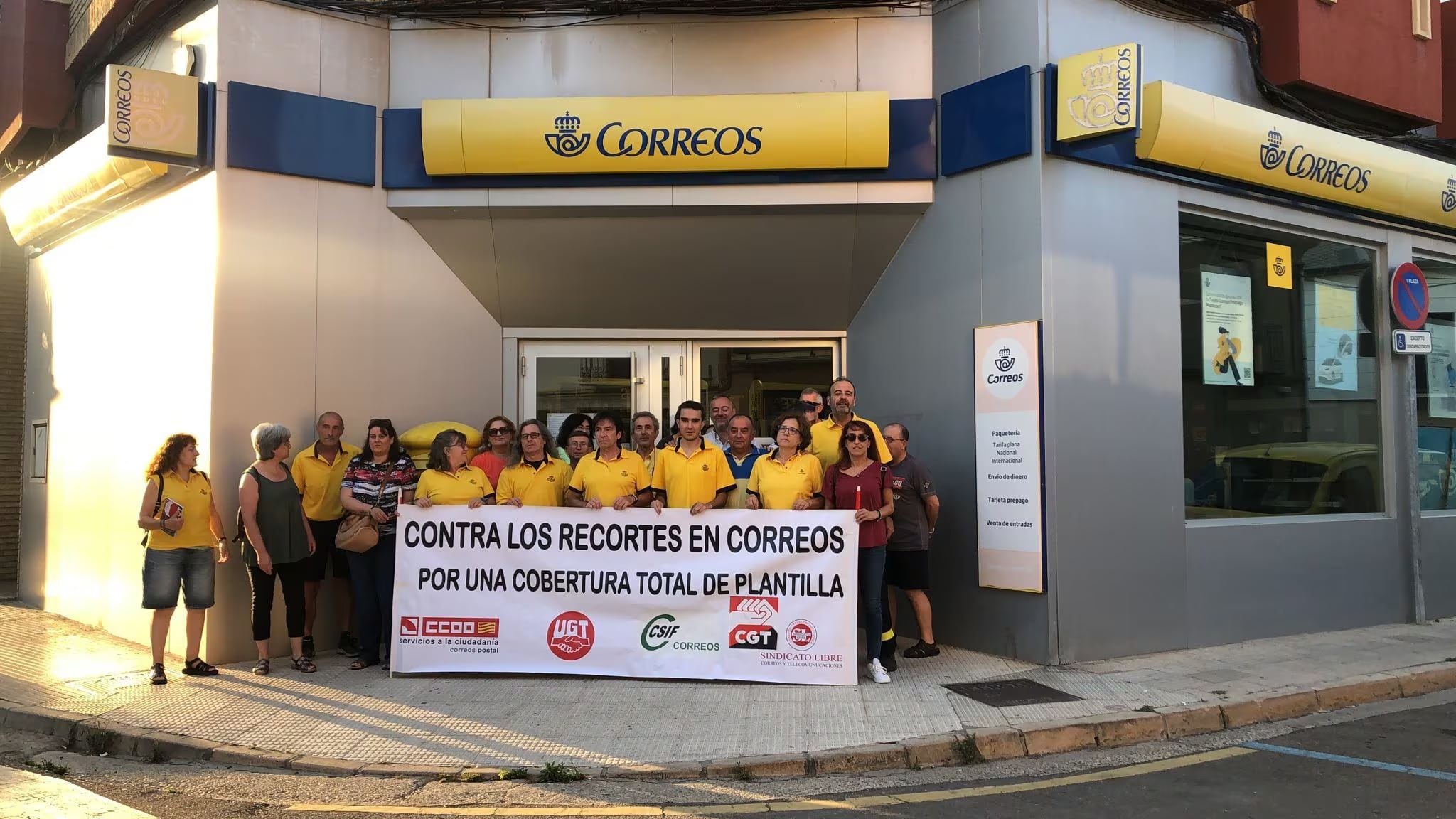 Imagen de archivo de una protesta de los trabajadores de Correos