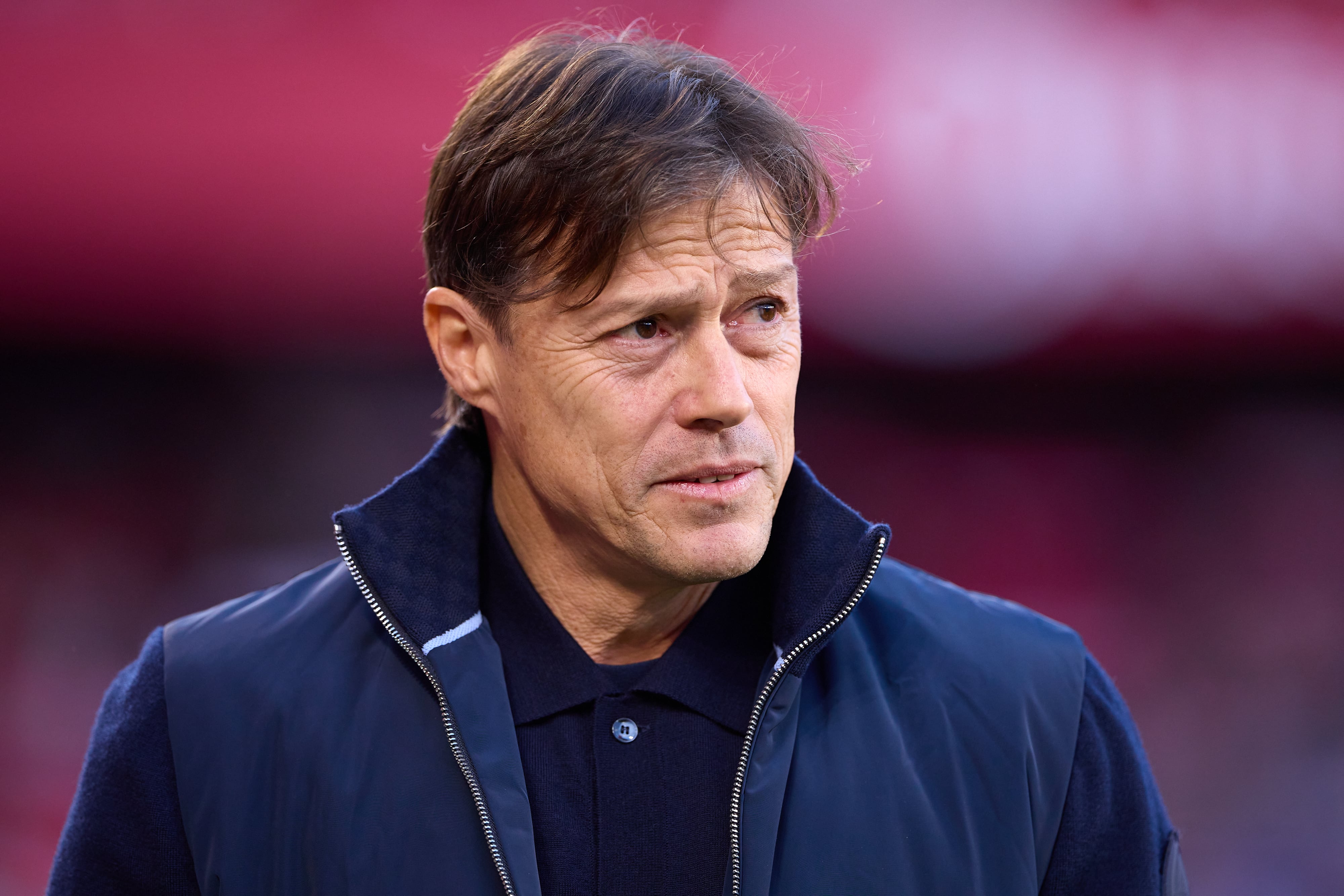 Matías Almeyda en un partido de Liga con el Sevilla