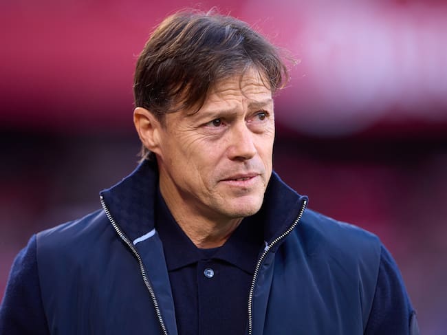 Matías Almeyda en un partido de Liga con el Sevilla