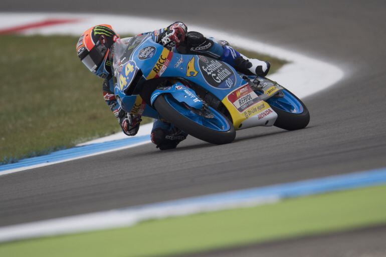 Arón Canet durante el GP de Holanda