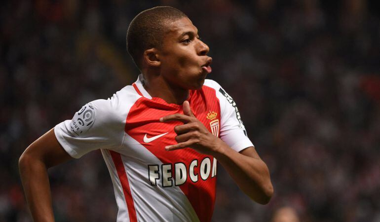 El futbolista del Mónaco Kylian Mbappé.