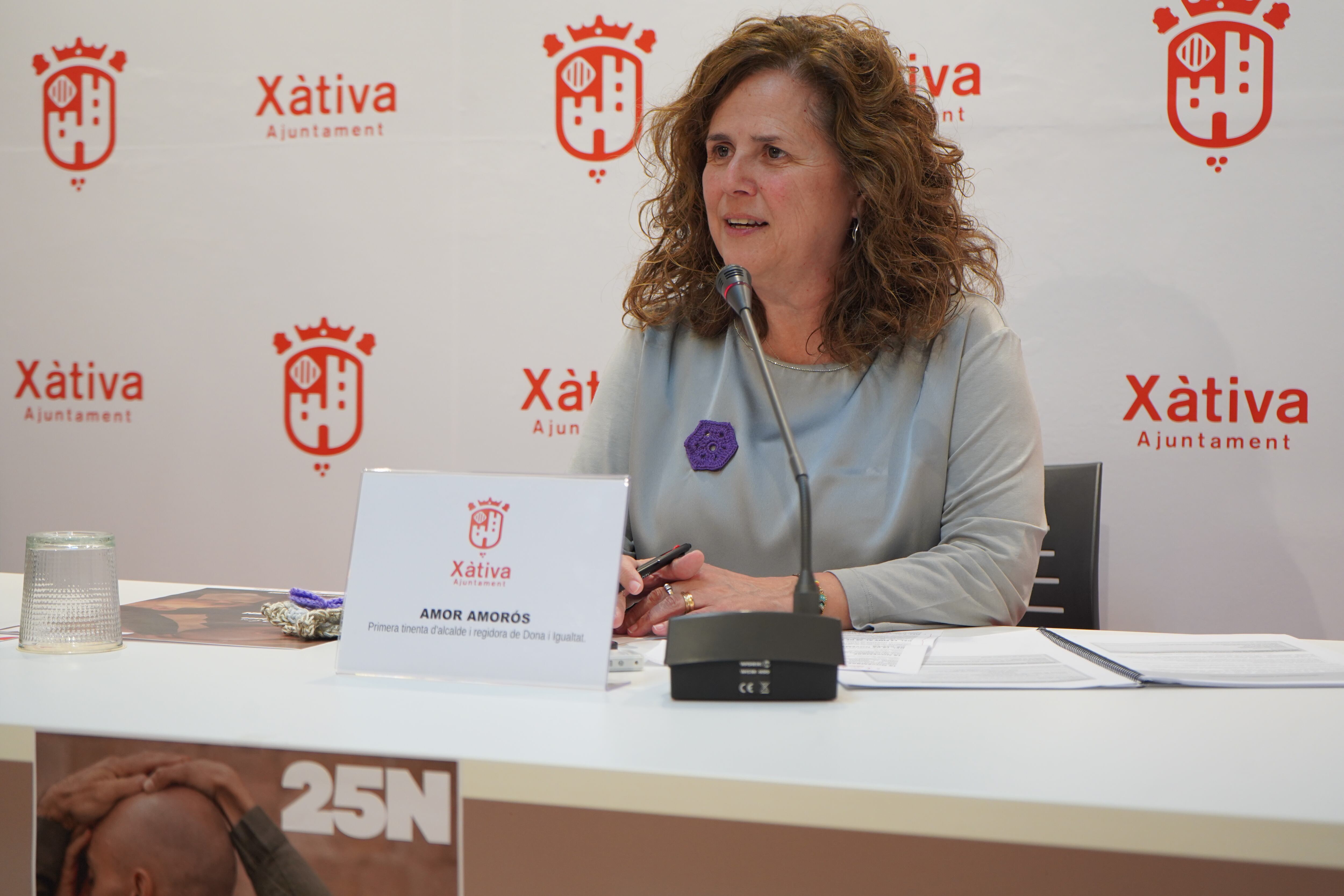 Amor Amorós en la presentación. Fuente: Ajuntament de Xàtiva