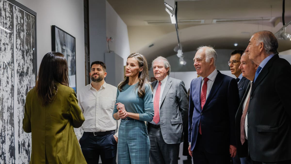 S.M La Reina visita el centro de Fundación Ibercaja en Huesca, en el marco del 120 aniversario de la entidad