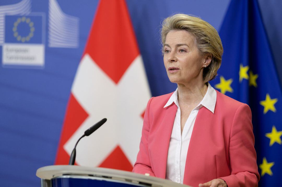 Ursula von der Leyen, presidenta de la Comisión Europea, este viernes.