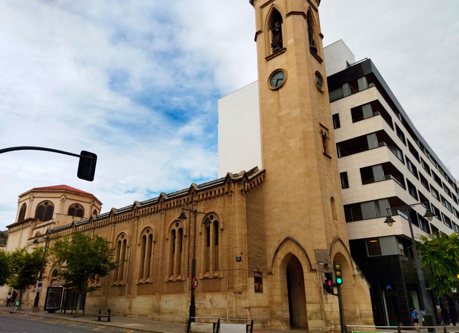 Imagen panorámica de la iglesia de Sant Roc, centro de las actividades