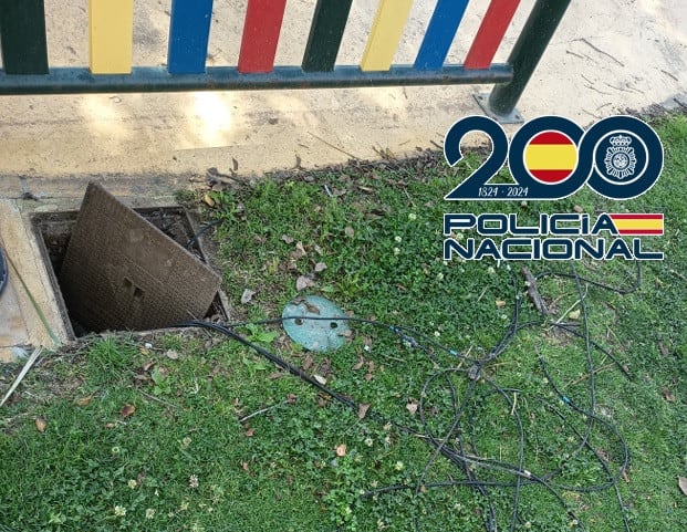 Sustraía el cable reventando las arquetas