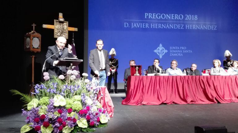 El periodista Javier Hernández durante su intervención