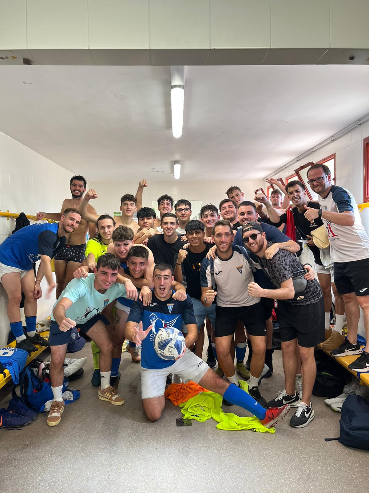 El Caudetano celebrando sus victorias