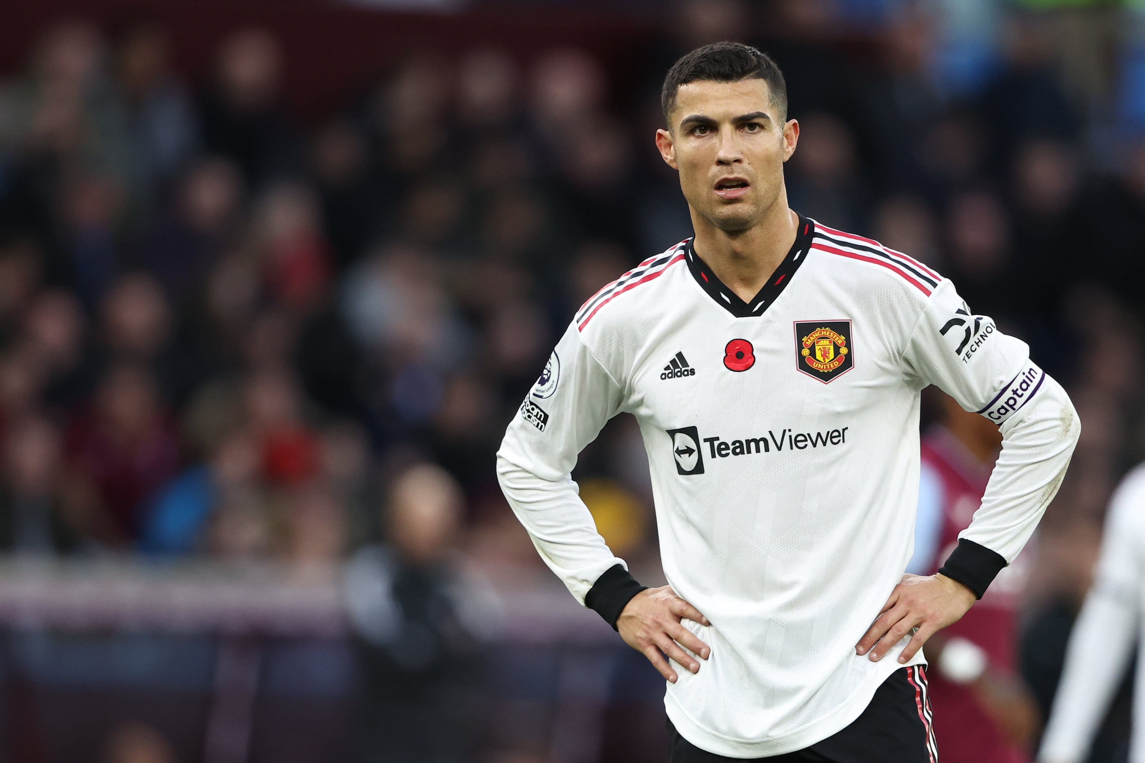 Cristiano Ronaldo, en un partido con el Manchester United