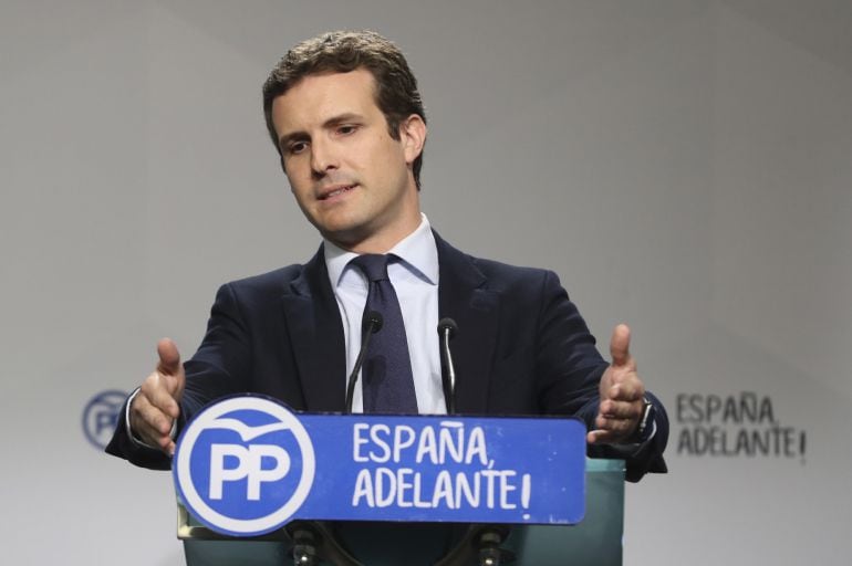 El vicesecretario de Comunicación del PP Pablo Casado.