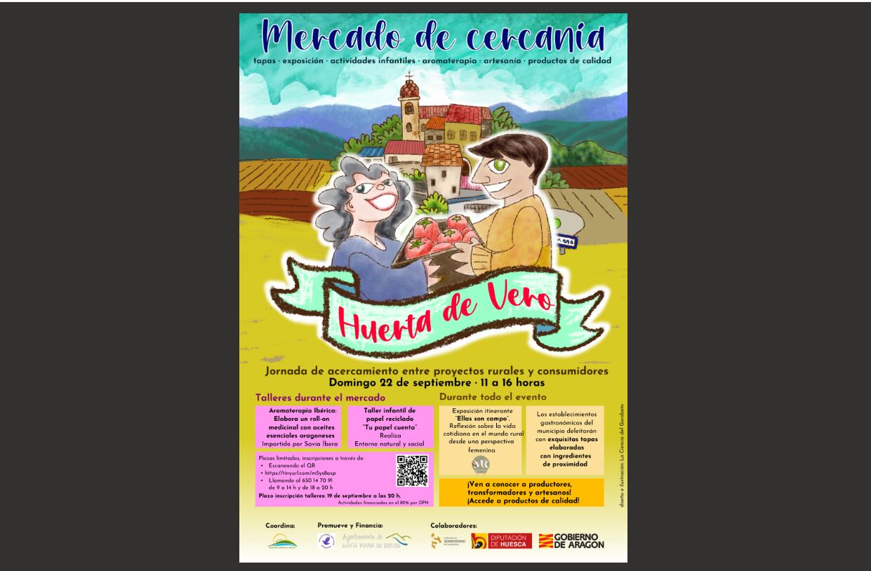 El Mercado de Cercanía se celebra este domingo en Huerta de Vero