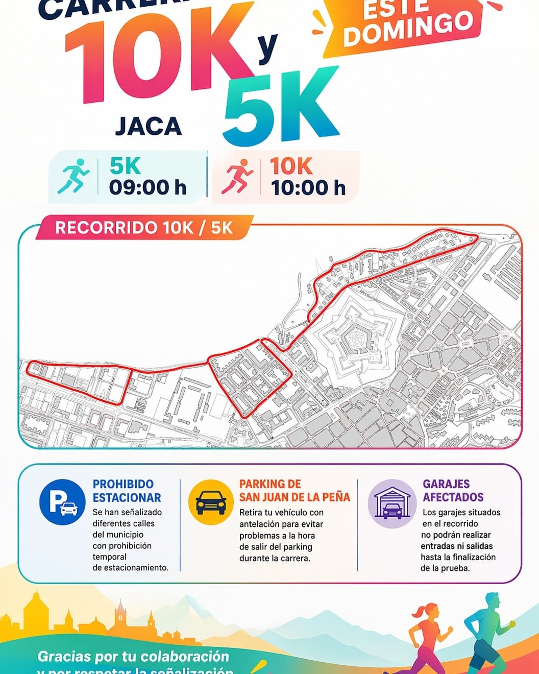 El Ayuntamiento de Jaca y el Club Atlético Oroel apuestan por consolidar el atletismo de competición urbano