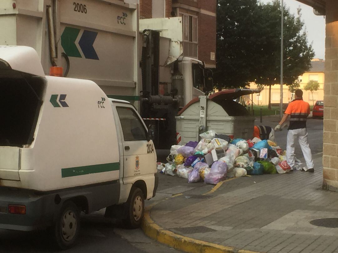 Recogida de basuras en Ponferrada