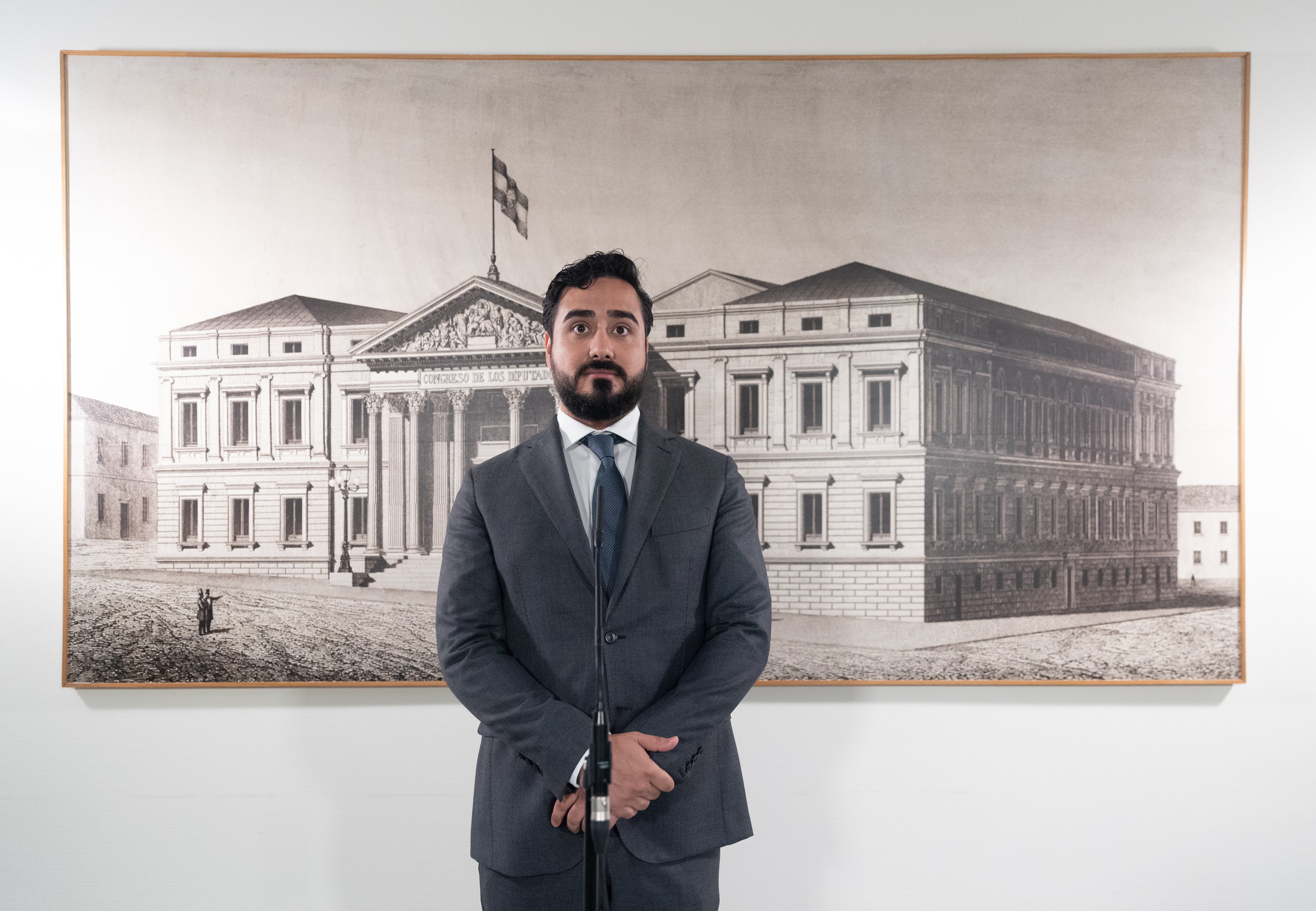 El eurodiputado Alvise Pérez en una foto de archivo en el Congreso de los Diputados