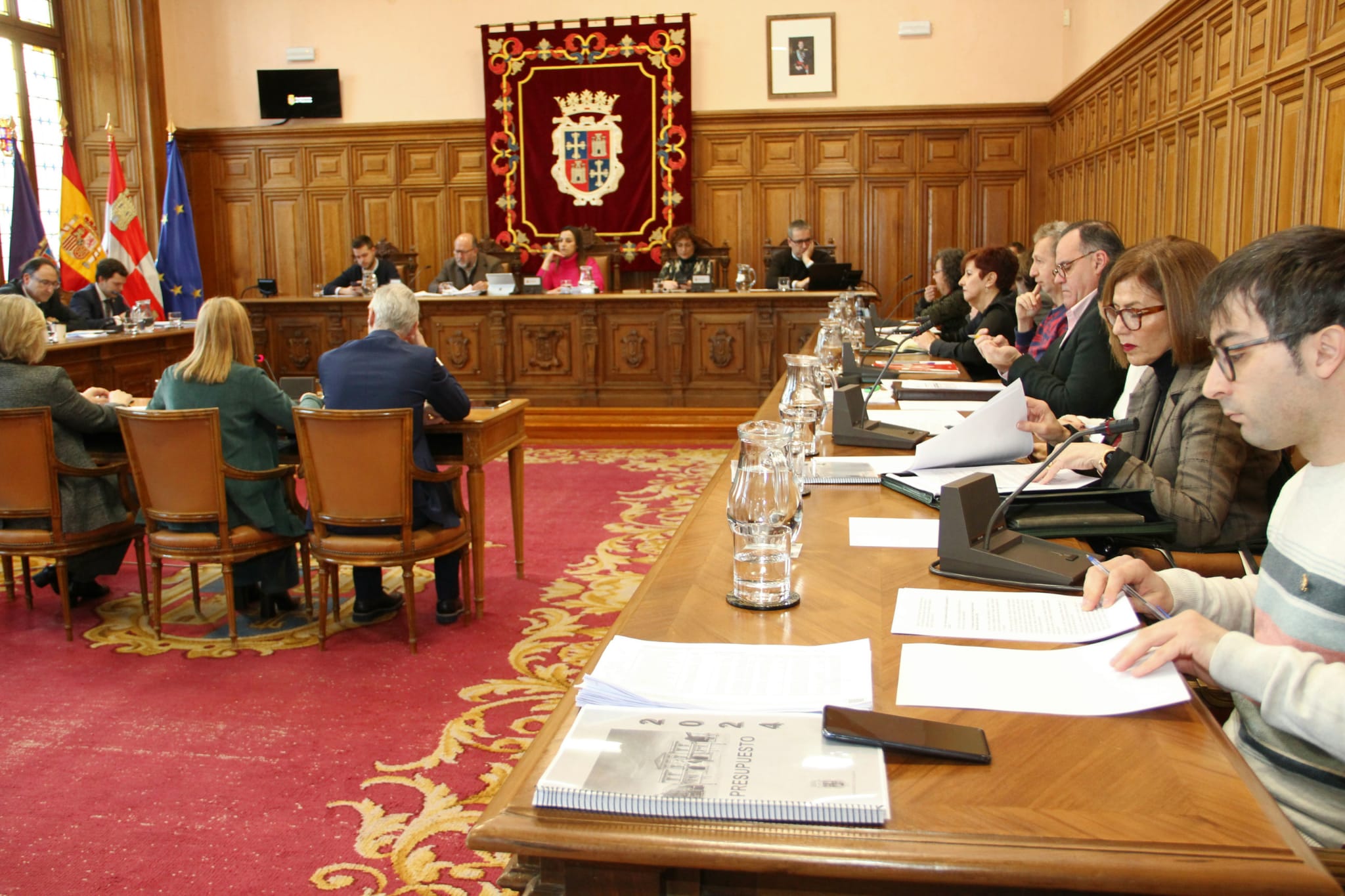 Imagen de archivo del Pleno del Ayuntamiento de Palencia