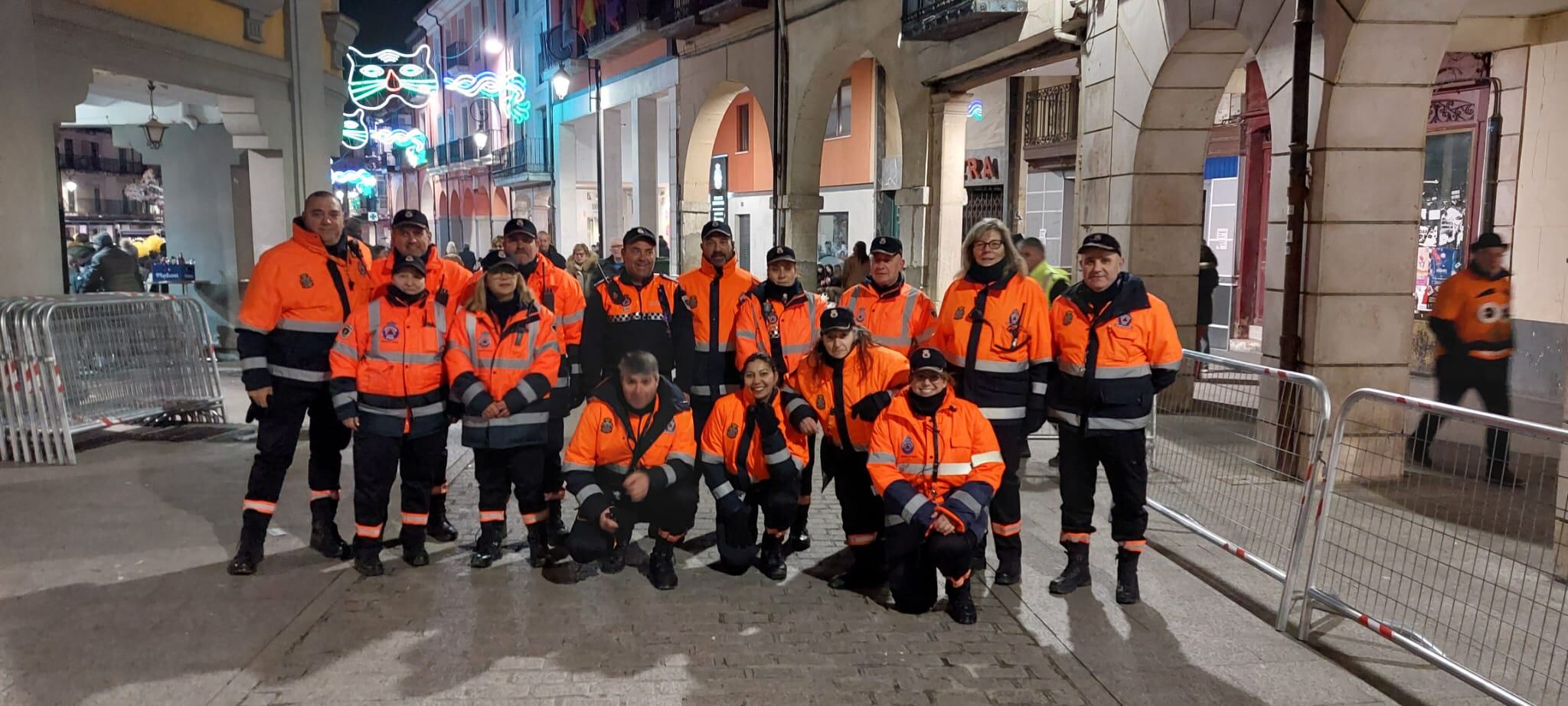 El "Equipo Naranja" de la agrupación de Protección Civil de Aranda