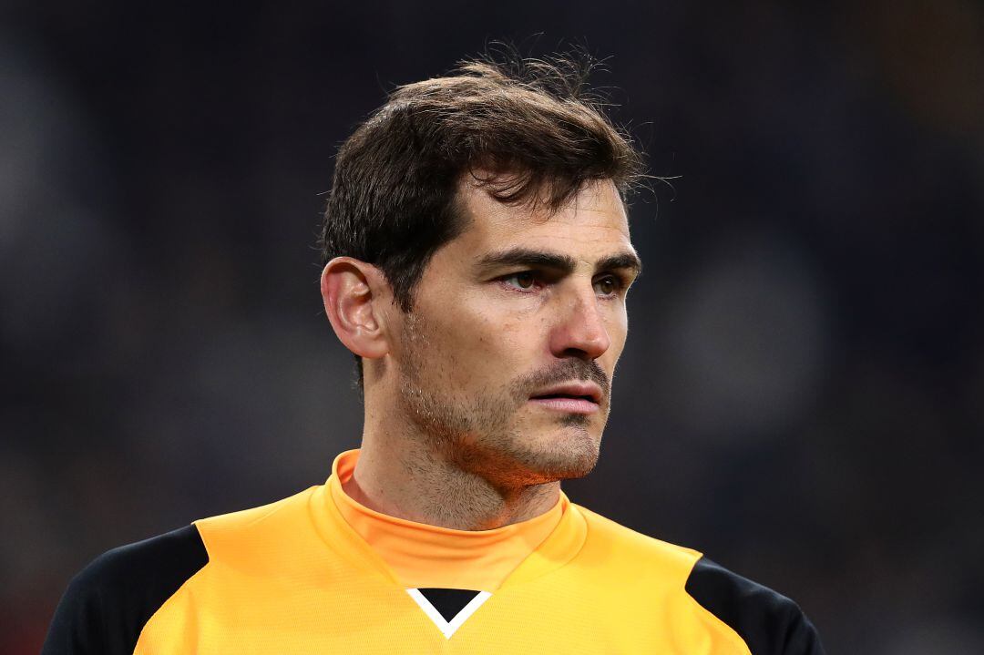 Iker Casillas, durante un encuentro en Portugal