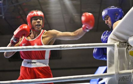 Pablo Coy en un combate