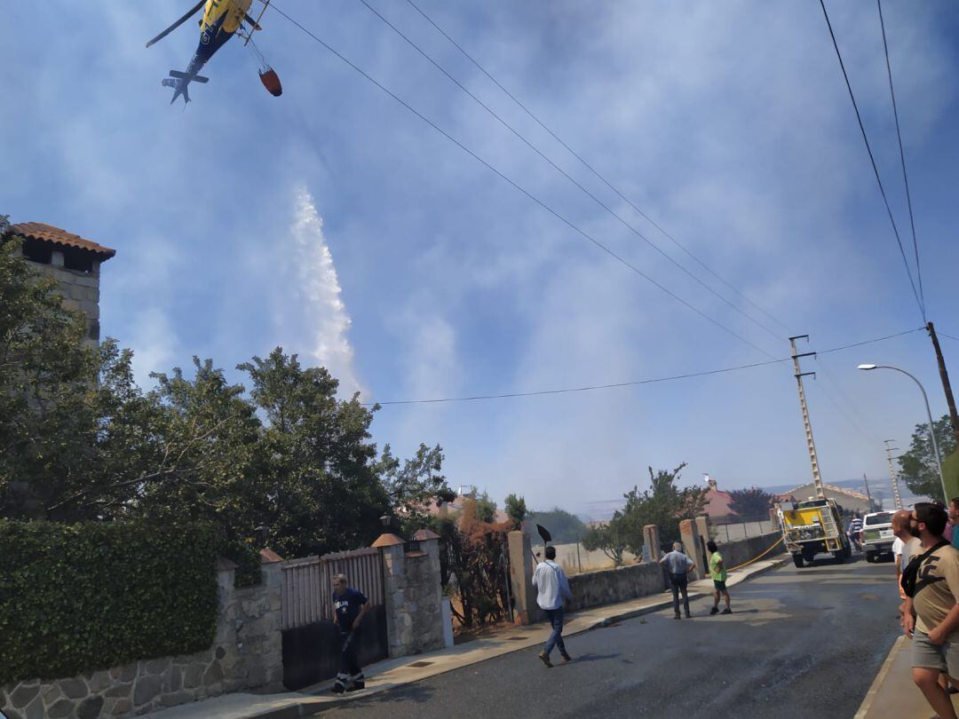 Imagenes del incencio  en Otero de Herreros