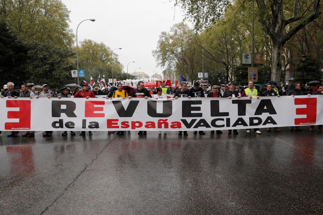 La protesta &#039;La Revuelta de la España Vaciada&#039; en Madrid el pasado domingo