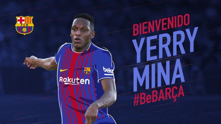 El Barça da la bienvenia a Yerry Mina