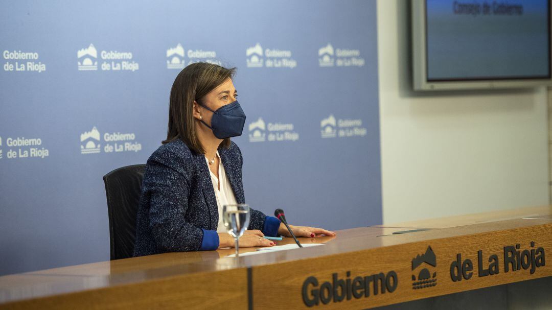 La consejera y portavoz del Gobierno de La Rioja, Sara Alba.