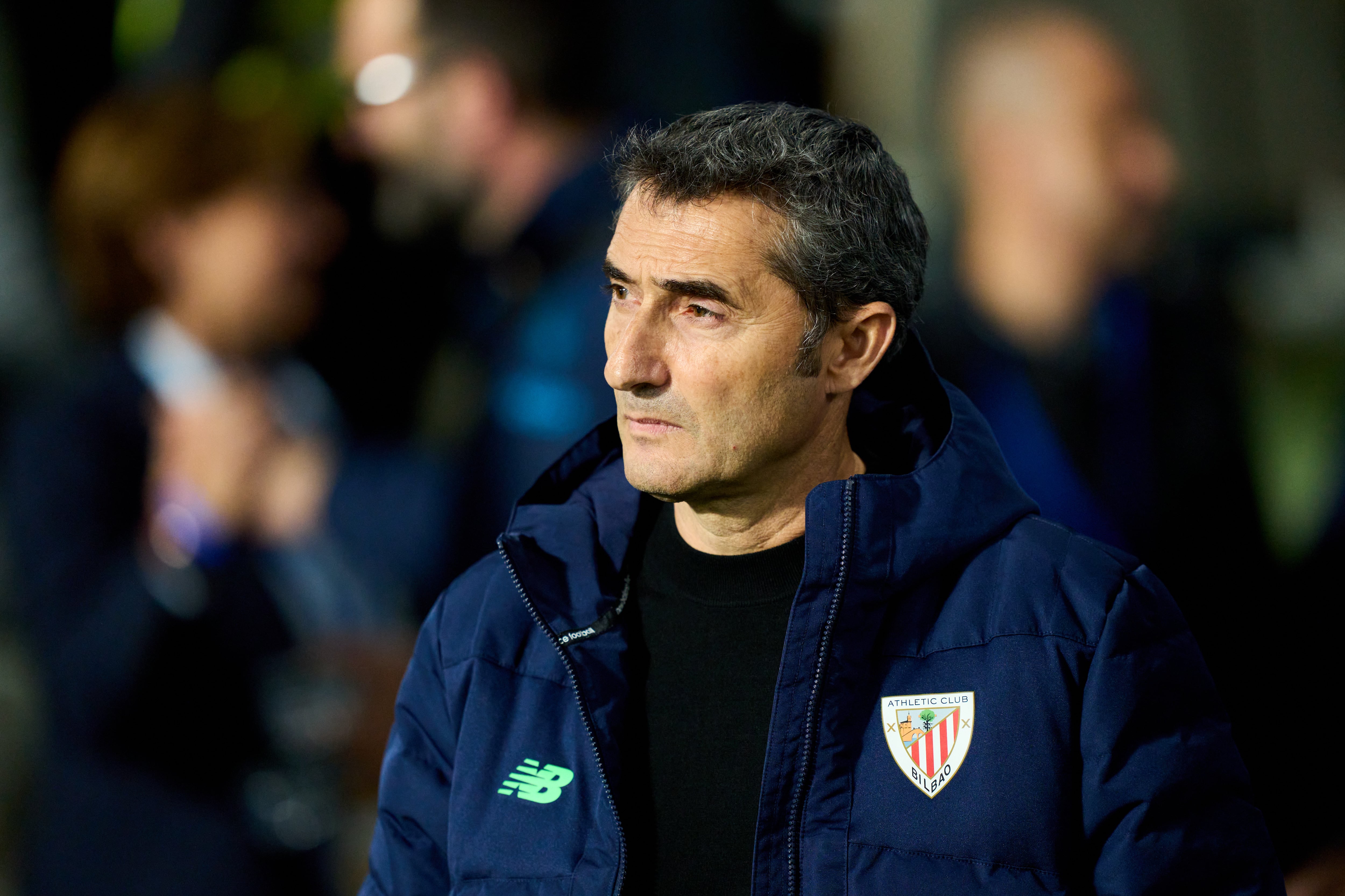 Ernesto Valverde, durante el último derbi de Anoeta frente a la Real Sociedad