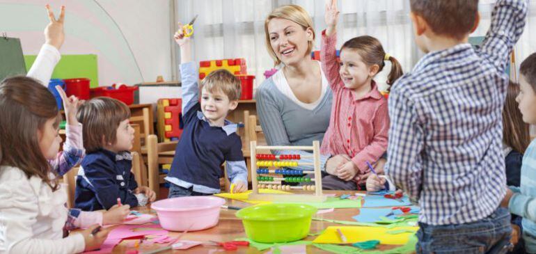 Un aula de un colegio