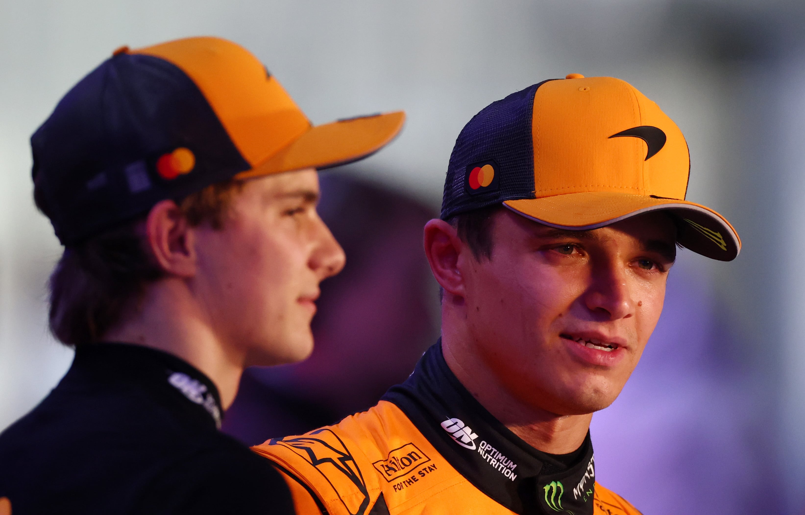 Lando Norris y Oscar Piastri, durante el sábado en el GP de Catar