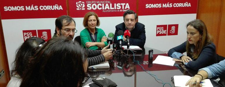 El PSOE de A Coruña en rueda de prensa