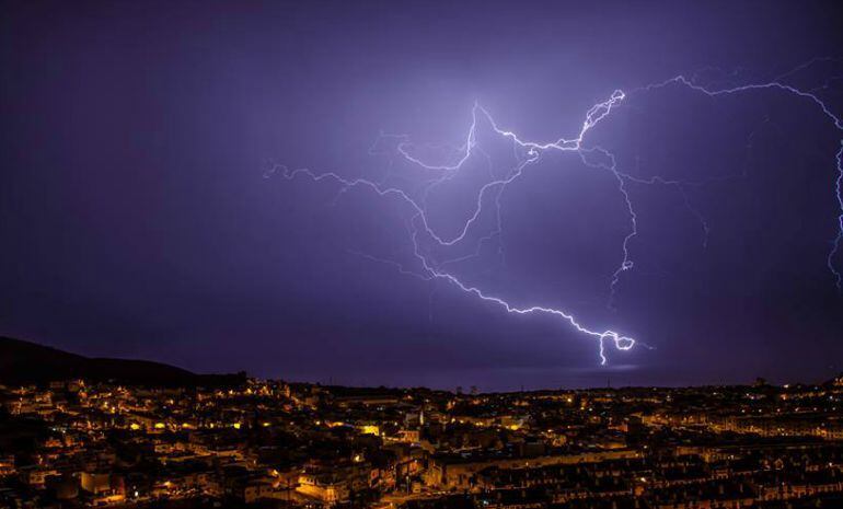 Imagen de los rayos de anoche 